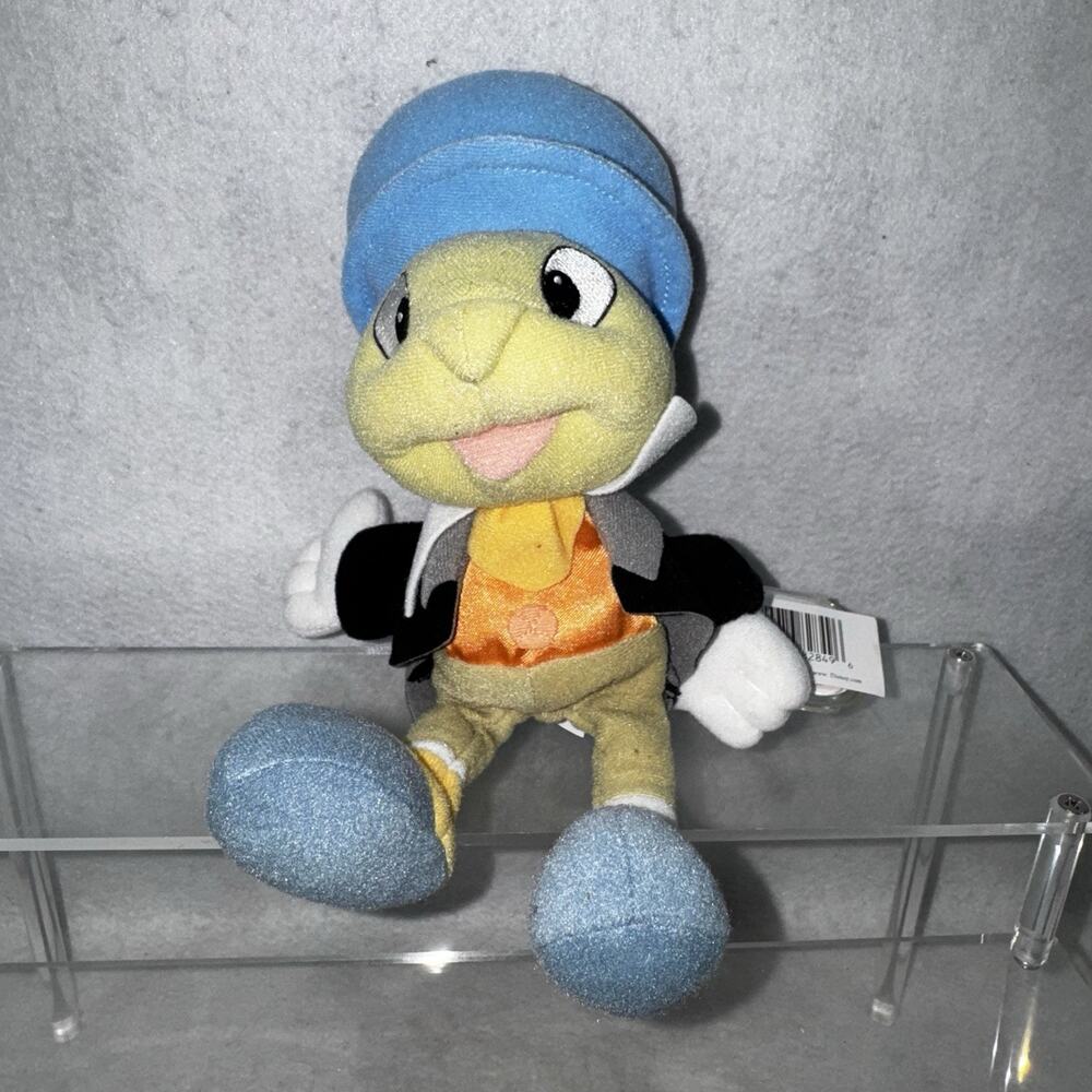 NWT Vintage Disney Classics Jiminy Cricket Star Bean Plush Beanie Stuffed